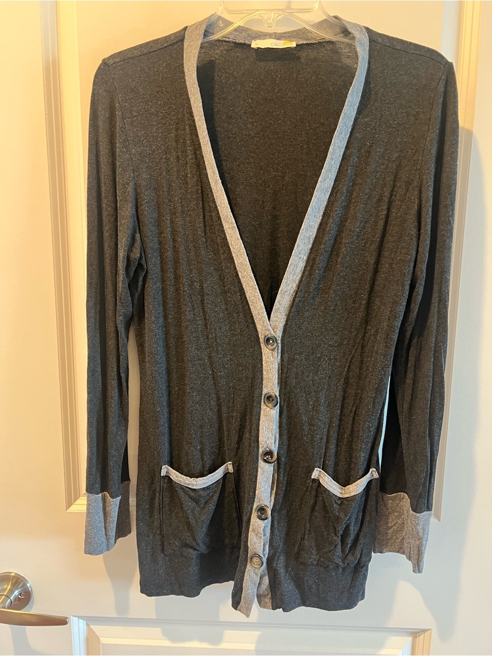 C&C California Dark Gray Top with Light Gray Trim